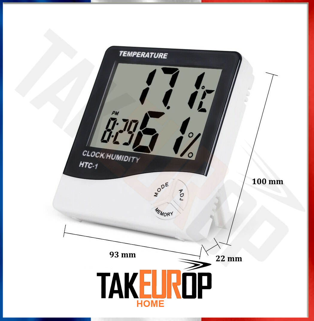 Station Météo Sans Fil Thermomètre Hygromètre Numérique Digital Pour Intérieur