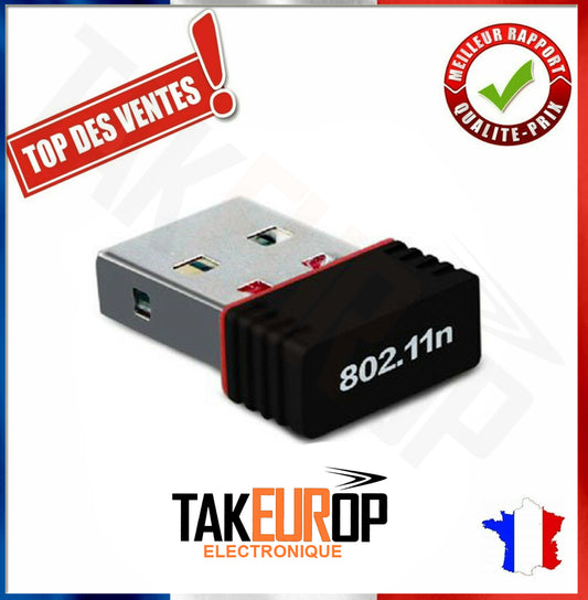 MINI CLE WIFI USB Adaptateur Sans Fil Dongle Réseau Wireless 802.11n/g/