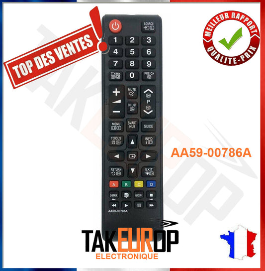 Télécommande universelle pour TV SMART Samsung LCD TV LED AA59-00786A  786a