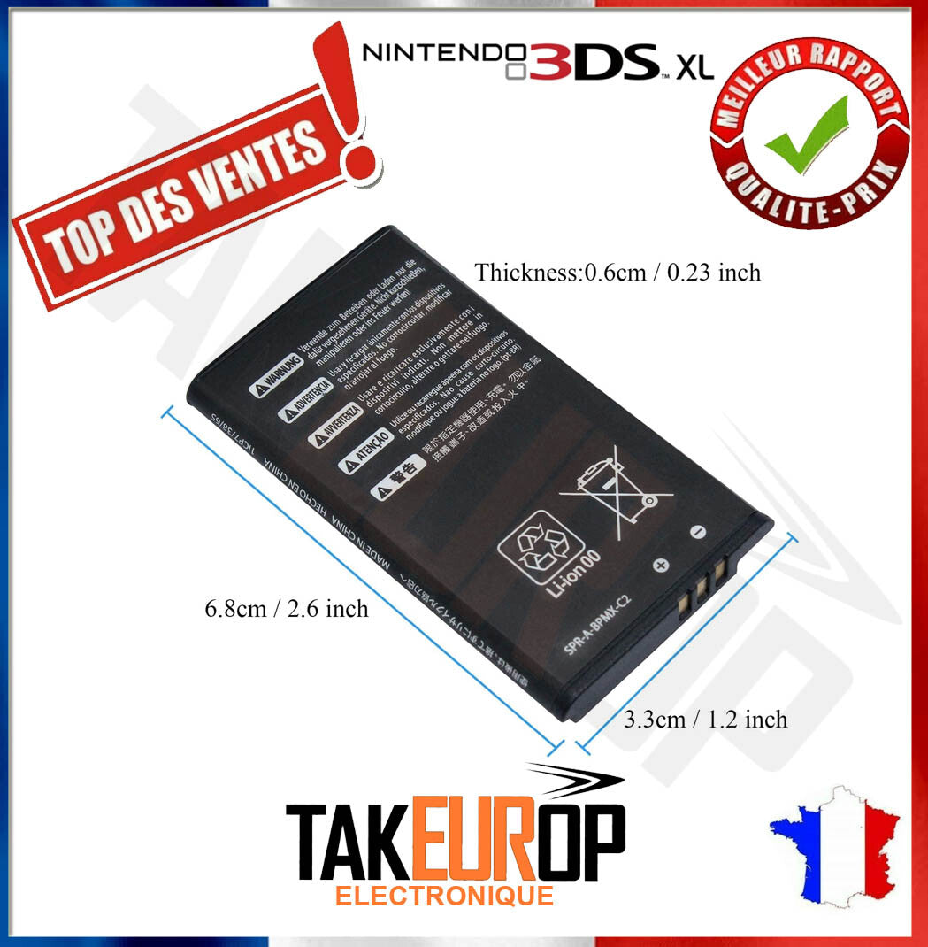 Batterie pour Nintendo SPR-003 SPR003 SPR 003 for 3DS XL battery